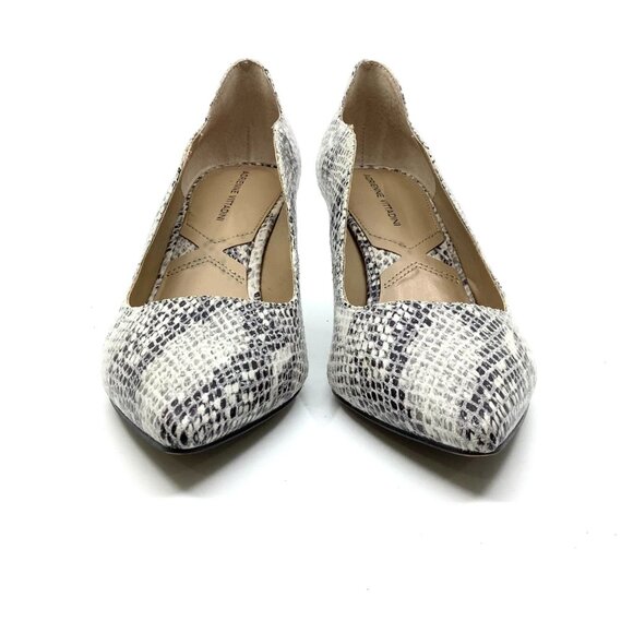 Snake pattern leather pumps heels - Picture 3 of 6